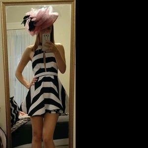 Backless striped boutique dress